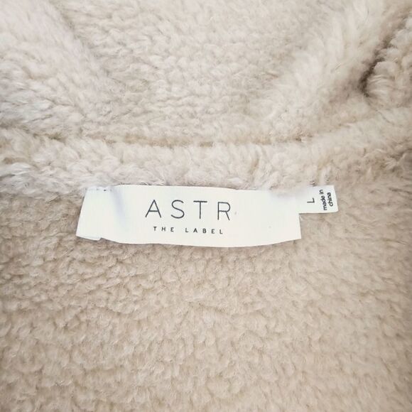 New! ASTR The Label Francine Faux Leather Shearling Winter Jacket Coat - Picture 13 of 14